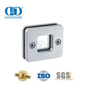 Fechadura de porta deslizante de vidro de aço inoxidável, maçaneta de banheiro, porta deslizante de vidro quadrado em forma de copo-DDSK019
