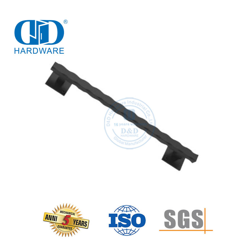 Alta qualidade de aço inoxidável carbono moderno preto deslizante maçaneta da porta do celeiro puxar Handle-DDBD100