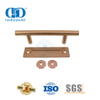 Aço inoxidável rosa ouro dupla face push pull maçaneta da porta do celeiro móveis dedo puxar maçaneta da porta-DDBD102 SRG