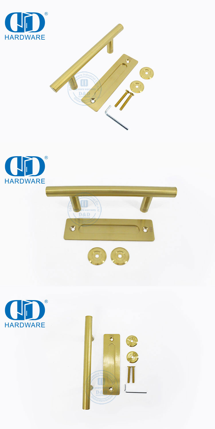Hardware de celeiro de aço inoxidável maçaneta nivelada maçaneta de porta deslizante maçaneta-DDBD102 SSS