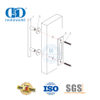Conjunto de trilhos para porta de aço inoxidável, interior moderno, madeira sólida, porta deslizante de bolso, porta de celeiro Hardware-DDBD014