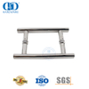 Tubo circular elegante e conveniente em forma de H de aço inoxidável 201 para porta de vidro do banheiro-DDPH001-A Φ25-PSS
