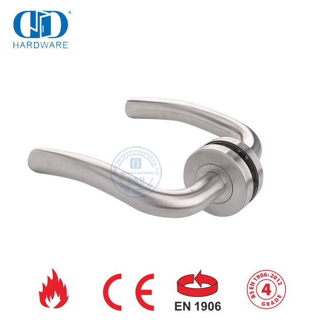 EN 1906 Hardware para porta de quarto Alça de alavanca oca de aço inoxidável-DDTH006-SSS
