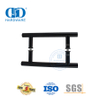 Puxador de acessório para porta de vidro em forma de H preto fosco estilo clássico-DDPH001-A Φ22-Preto