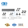 Hardware de porta durável resistente personalizado de aço inoxidável trilho preto porta de celeiro deslizante Hardware-DDBD042