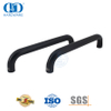 Acessórios de ferragens para porta de vidro com acabamento preto fosco, alça redonda para banheiro -DDPH007-MB