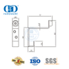 Rolha de porta de fabricação de borracha de aço inoxidável, amortecedor reforçado, porta de vidro anticolisão, batente de porta-DDDS025