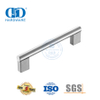 Maçaneta comercial quadrada de aço inoxidável 304 resistente, maçaneta da porta frontal de entrada, maçaneta de madeira para porta de garagem de escritório-DDFH023