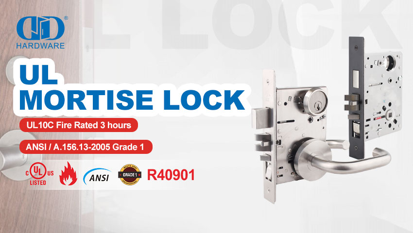 Fechadura Mortice Grau 1, compatível com os padrões ANSI
