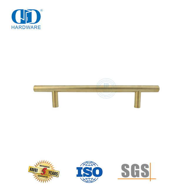 Hardware de banheiro dourado de luxo moderno nórdico em aço inoxidável Handle-DDPH031-SB