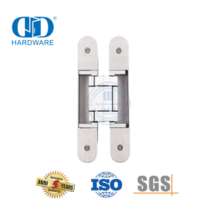 Liga de zinco 3d escondido escondido móveis armário ferragem resistente fechamento macio não-handed hospital apartamento porta dobradiça-DDCH008-G80