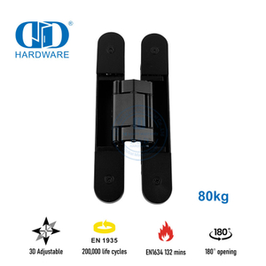Dobradiça de porta oculta para apartamento com classificação de fogo com EN1935-DDCH008-G80