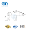 Tubo ajustável de aço inoxidável para tubo de vidro espelho conector de painel de vidro suporte Connector-DDSC039