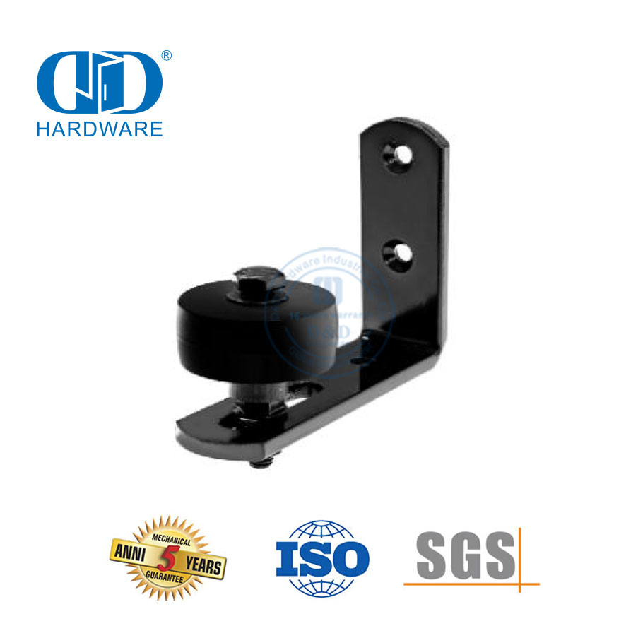 Aço carbono metal tipo americano montagem porta do celeiro piso guia montagem na parede porta Guide-DDBD086