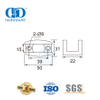Acessórios de vidro de aço inoxidável Porta deslizante Hardware Shimmy Arrester-DDSL001-7