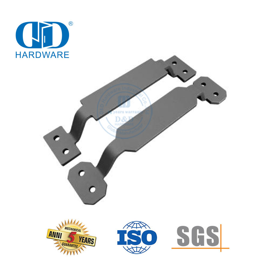 Garagens de aço inoxidável galpões preto sólido aço portão puxar alça para portas deslizantes do celeiro porta externa ferragem puxa Handle-DDBD122