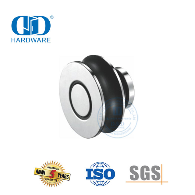 Hardware de porta deslizante de aço inoxidável, ferragem de construção, montagem de vidro para porta de banheiro-DDGS108