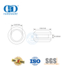 Design de moda espelho acabamento acetinado vidro porta deslizante ferragem em concha alça de vidro porta deslizante Lock-DDSK014