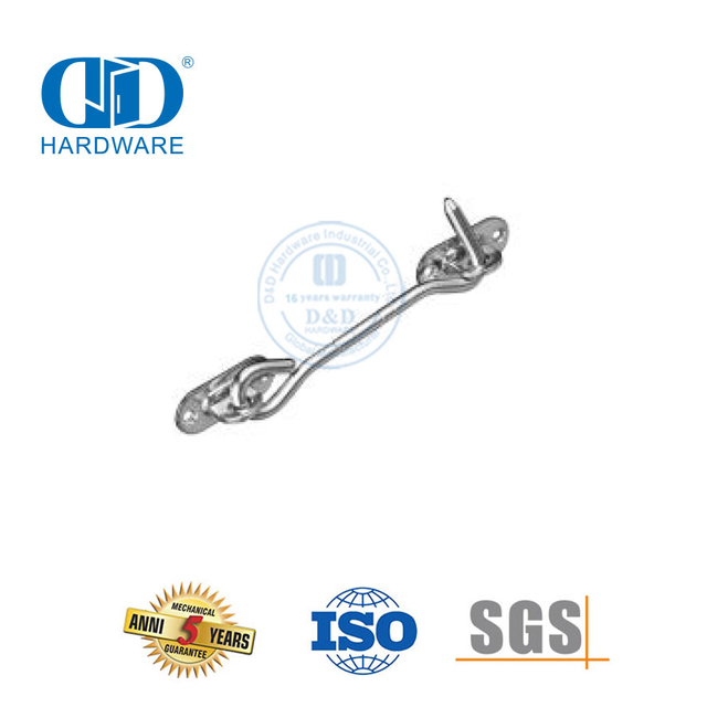 Hardware de construção de aço inoxidável móveis celeiro porta guarda bloqueio ferragem porta dobrável guarda Lock-DDBD132