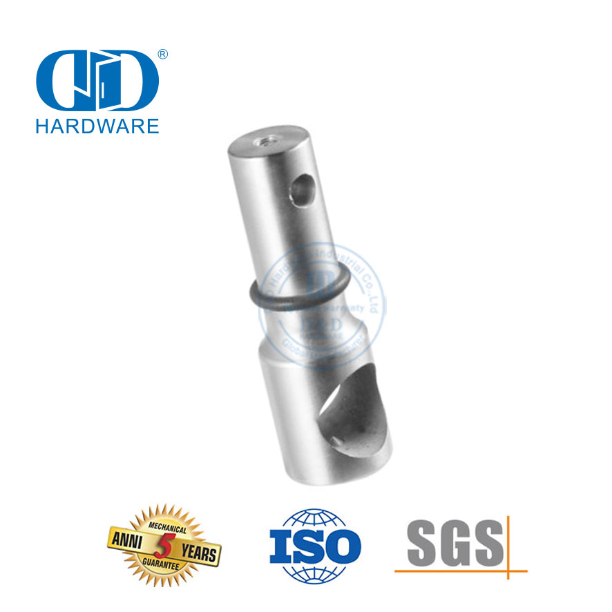 Hardware de vidro de aço inoxidável sem moldura acessórios do banheiro de vidro conjunto para porta deslizante-DDGS122