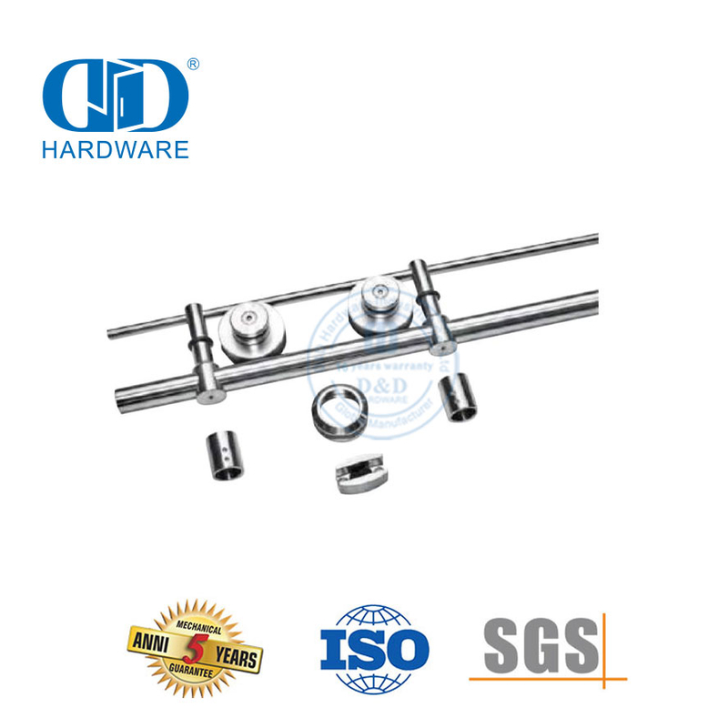 Celeiro de aço inoxidável escritório hotel rolo porta ferragem portas deslizantes acessório de construção Hardware-DDBD049