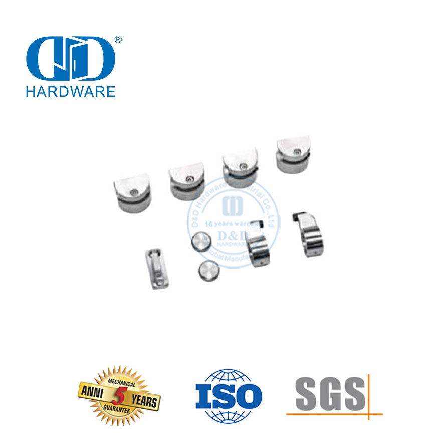 Conjunto de trilhos de ferragem de porta de aço inoxidável para serviços pesados ​​Hardware de porta de celeiro Hardware-DDBD050
