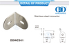 Acessórios de banheiro de aço inoxidável, conector de dobradiça de chuveiro, clipe de canto de parede de vidro, encaixe Connector-DDWC001