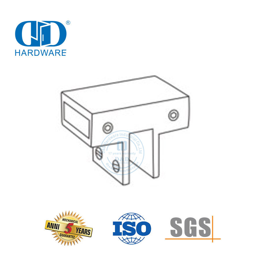 Suporte de banheiro de aço inoxidável painel de vidro conector porta de vidro hardware chuveiro cubículo System-DDSC016