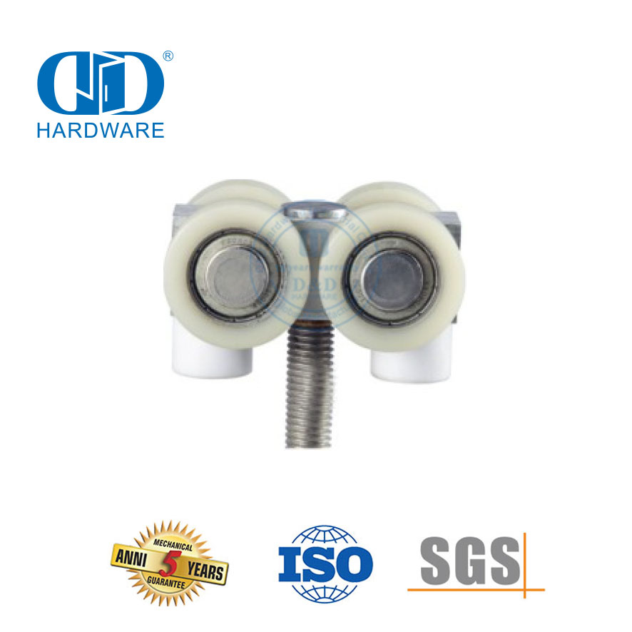 Aço inoxidável sem moldura chuveiro porta deslizante acessórios de vidro conjunto acessório de móveis para Bathroom-DDGS160