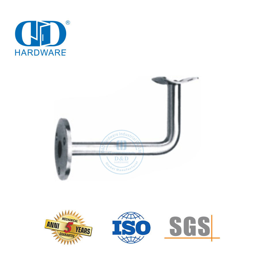 Suporte de suporte de aço inoxidável, acessórios de trilho de escada, porta de vidro, corrimão Bracket-DDHB002