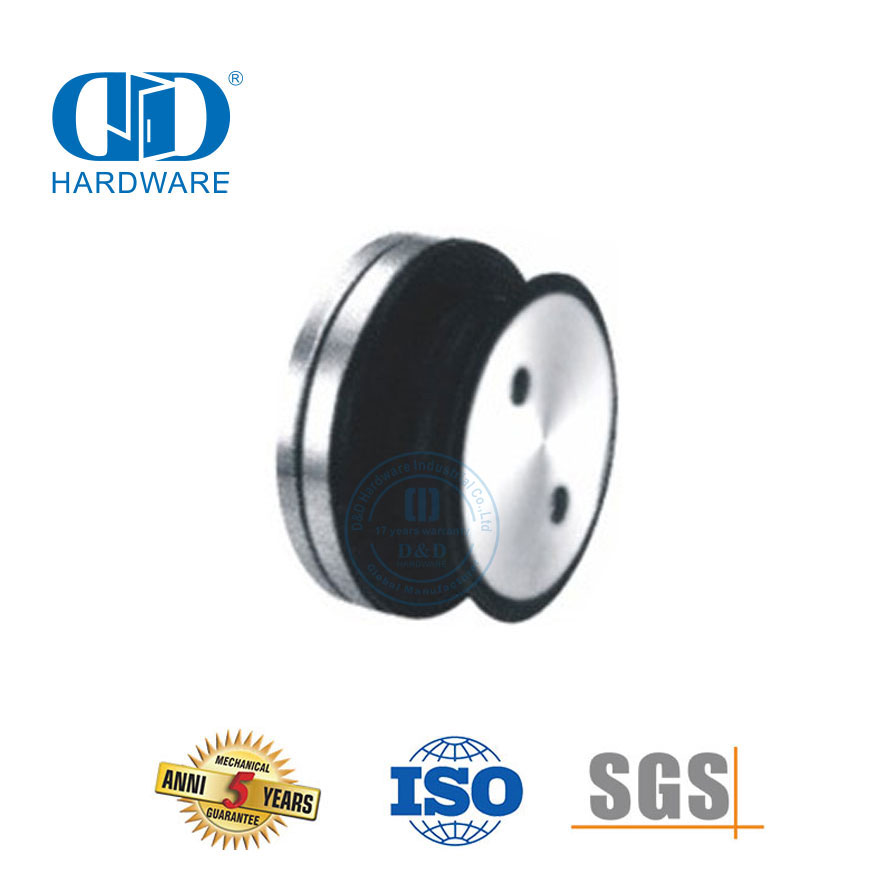 Sistema de pivô de porta de vidro de aço inoxidável, ponto de vidro, encaixe fixo, encaixe Pivot-DDGP021