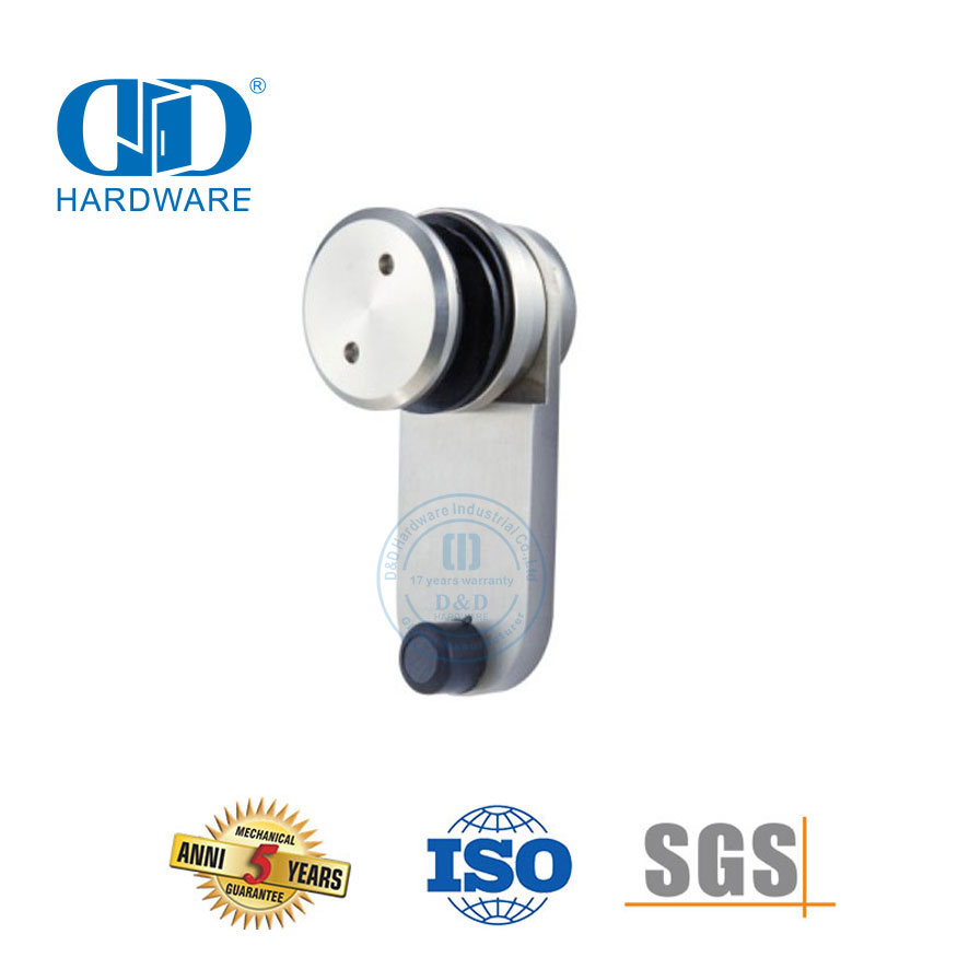 Fabricante de ferragens de vidro de aço inoxidável sobre os pivôs do painel, encaixe de remendo, porta deslizante pivô Hardware-DDGP016