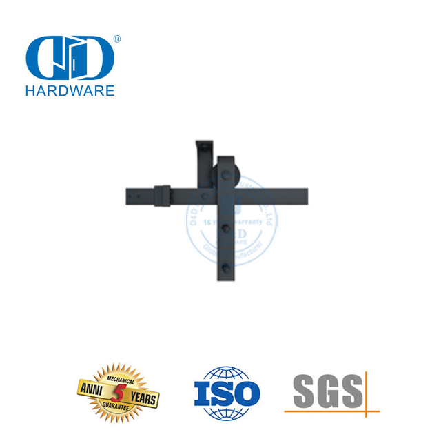 Conjunto de trilhos para porta de celeiro, aço inoxidável, porta de madeira, dobrável, porta de celeiro Hardware-DDBD007