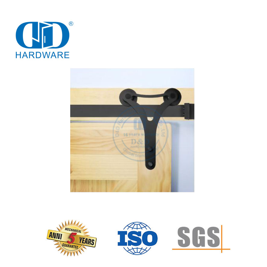 Aço inoxidável bi-dobrável porta do celeiro ferragem porta acessório rolo de porta Hardware-DDBD009