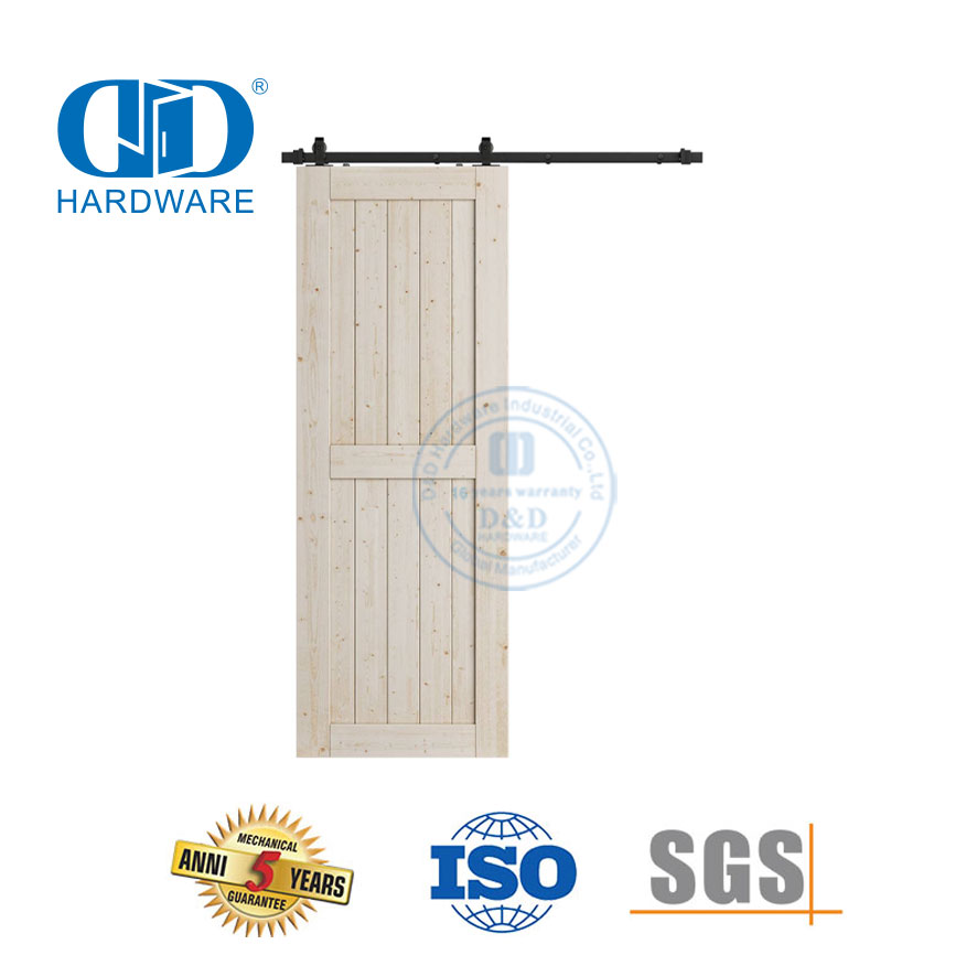 Kit de trilhos para porta de celeiro resistente em aço inoxidável bi-dobrável-DDBD005