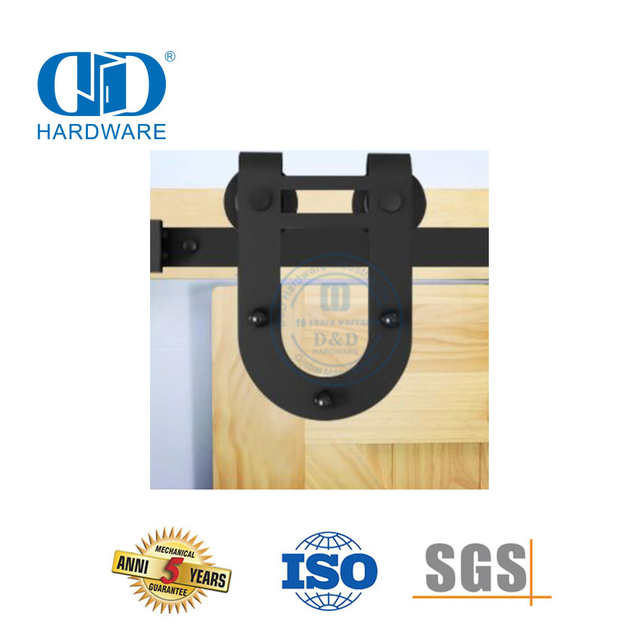 Acessório de ferragem de porta de aço inoxidável Hardware de garagem de aço Hardware de porta de celeiro de madeira-DDBD004