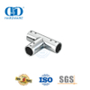 Conector de tubo redondo de aço inoxidável, sistema de cubículo de chuveiro comercial, suporte de painel de vidro Connector-DDSC036