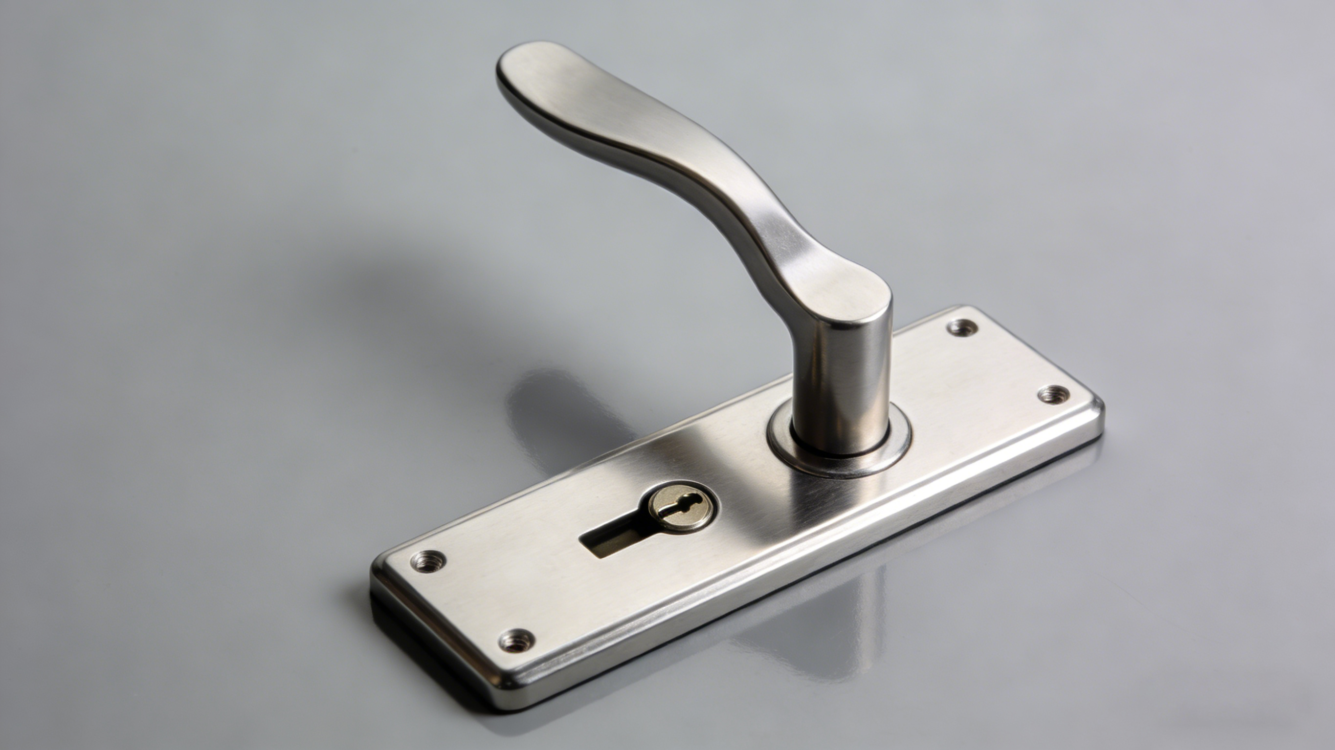 Fechadura de porta para pr&eacute;dio comercial