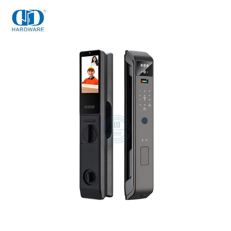 Combinação inteligente eletrônica 1080 Hd Wifi câmeras remotas impressão digital Smart Lock com câmera -DDEL004