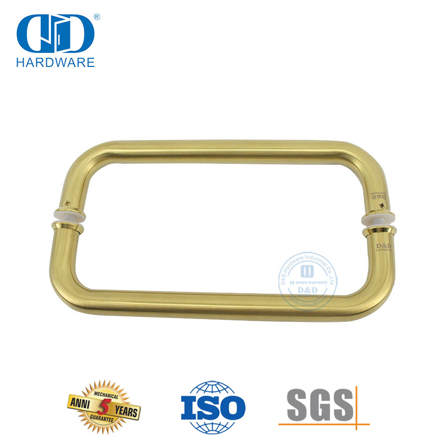 Acessórios para porta de banheiro, barra de toalha, porta de vidro deslizante de trás para trás, puxador-DDPH007-A-SB