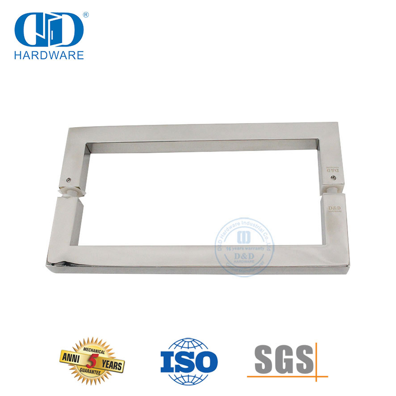 Novo design SUS316 D Puxador de tubo quadrado para porta de vidro-DDPH015-E-PSS