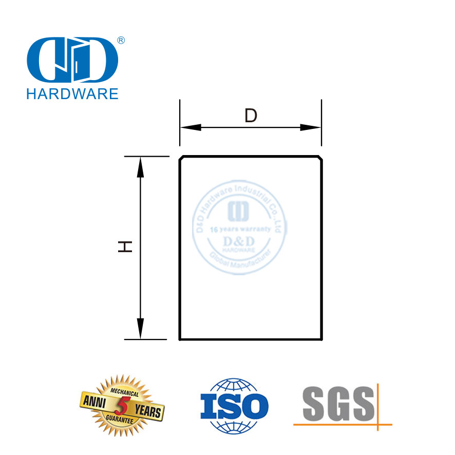 Puxadores e botões de armário de cozinha para móveis pequenos quadrados-DDFH063