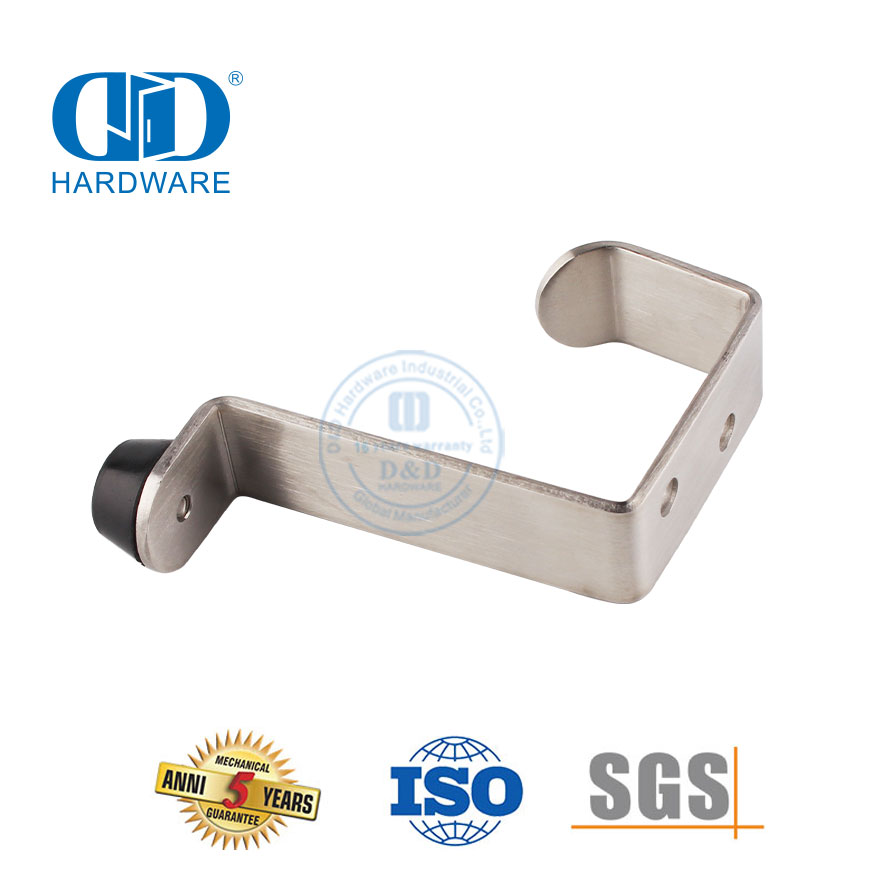 Novo estilo de aço inoxidável antiderrapante magnético porta batente rolha de montagem na parede para Hotel-DDDS024
