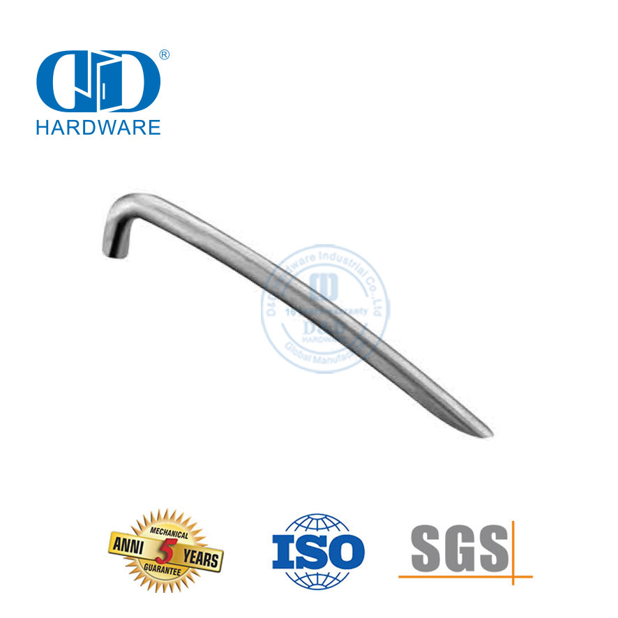 Maçaneta da porta do armário de aço inoxidável luz luxo moderno simples oco alça gaveta em forma de t Handle-DDFH026