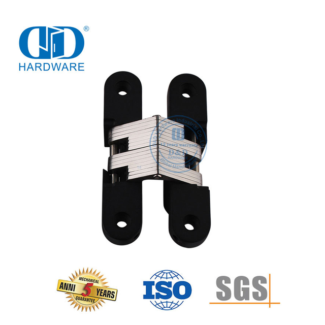 Dobradiça de porta escolar de hotel sem mão invisível de liga de zinco de 180 graus do fabricante-DDCH007