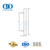 Puxador de aço inoxidável espelhado polido para porta de vidro comercial-DDPH016-A Φ25-PSS