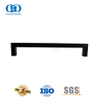 Puxador quadrado de aço inoxidável de 12x12mm para porta de vidro exterior do banheiro-DDPH034-MB
