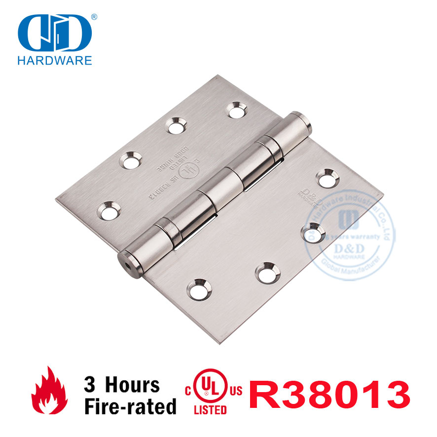 Fabricação de certificado UL americano ANSI com classificação de fogo em aço inoxidável para janela de armário de cozinha Móveis Dobradiça de porta comercial-DDSS002-FR-4.5X4.5X3mm