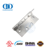 Certificado BHMA Listado pela UL ANSI Dobradiça de encaixe à prova de fogo de canto quadrado Dobradiça de porta de madeira comercial-DDSS001-ANSI-2-5x4/3,5x3,7mm