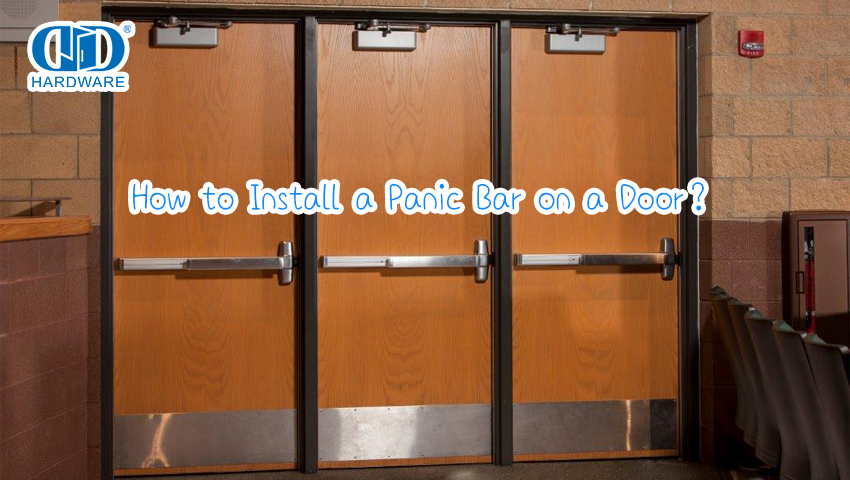 Como instalar uma barra de pânico em uma porta？
